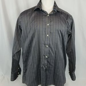 Thomas Dean Cotton Long Sleeve Button Down Shirt